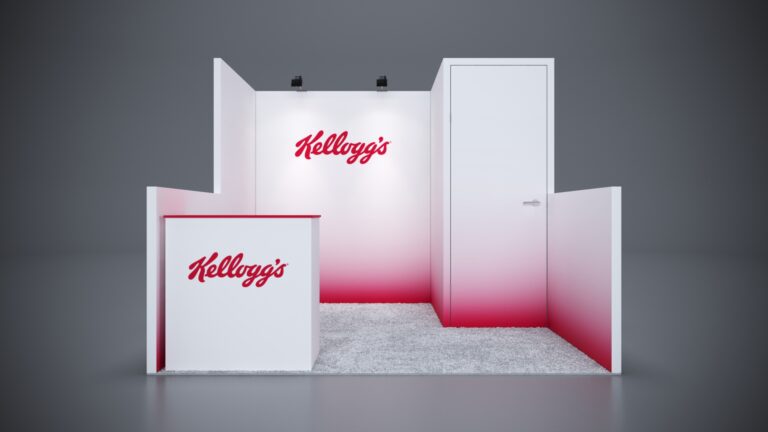 10x10 Trade Show Exhibit featuring custom graphics and modular panels.