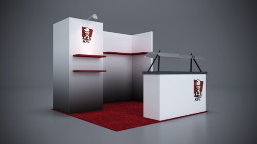 10x10 Trade Show Exhibit designed for a bold and professional look.