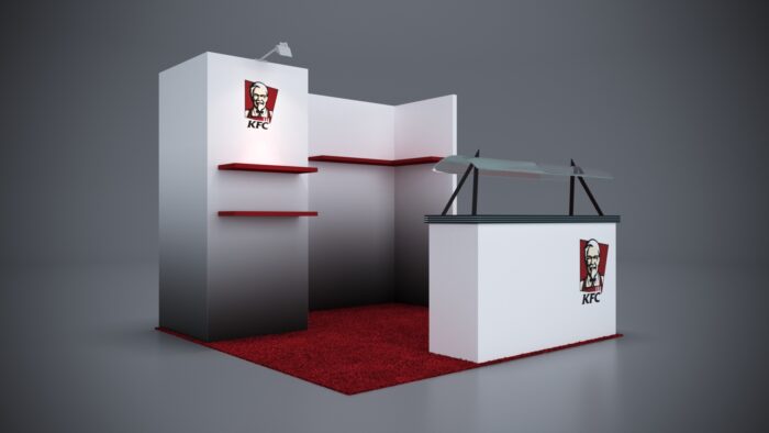 10x10 Trade Show Exhibit designed for a bold and professional look.