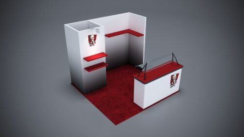 10x10 Trade Show Exhibit designed for efficient trade show use.