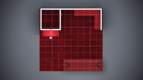 10x10 Trade Show Exhibit featuring high-end textures and finishes.