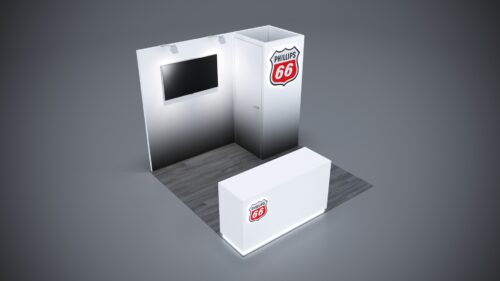 10x10 Trade Show Exhibit featuring lightweight and durable materials.