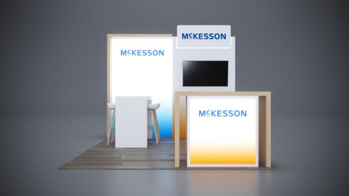 10x10 trade show booth rental 21 10x10 Trade Show Exhibit with space-saving design and storage options.