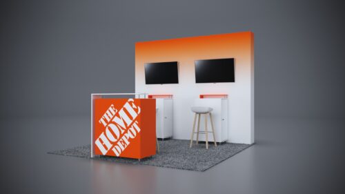 10x10 Trade Show Exhibit designed for a sleek, polished look.