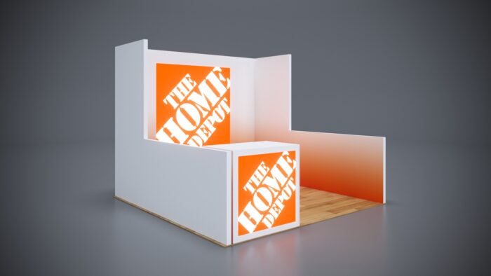 10x10 Trade Show Exhibit featuring elegant, seamless branding.