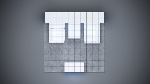 10x10 Trade Show Exhibit with smart storage solutions and sleek finishes.