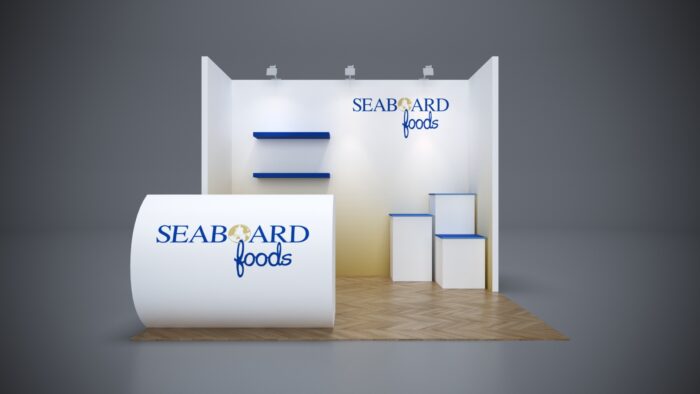 10x10 Trade Show Exhibit with custom branding and easy setup.