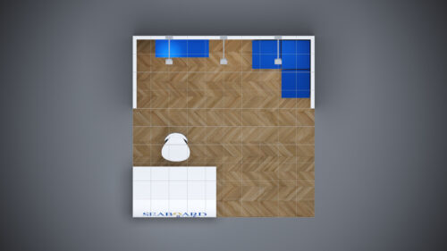 10x10 Trade Show Exhibit featuring a modern and minimalist design.