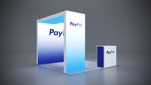 10x10 Trade Show Exhibit designed for quick assembly and disassembly.