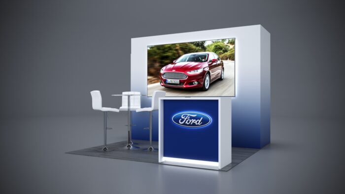 10x10 Trade Show Exhibit featuring durable yet lightweight construction.