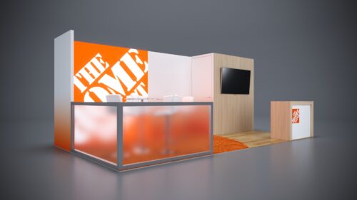 10x20 Trade Show Exhibit featuring fully customizable components.
