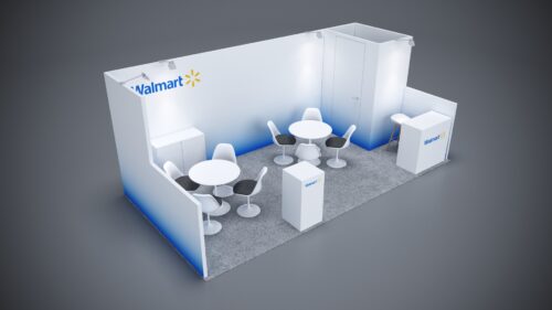 10x20 Trade Show Exhibit featuring a high-end, stylish presentation.