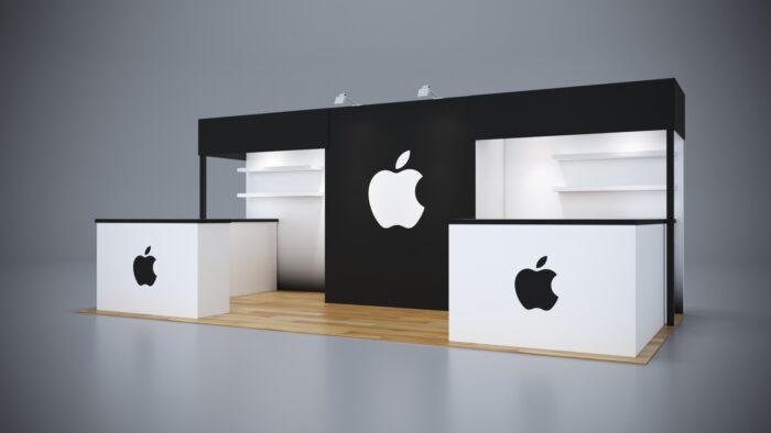 10x20 Trade Show Exhibit with premium tension fabric walls.