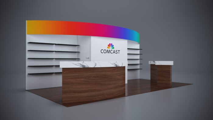 10x20 Trade Show Exhibit with ultra-durable and reusable components.