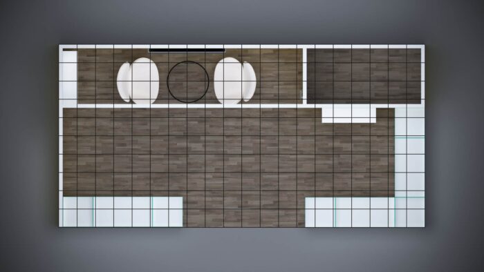 10x20 Trade Show Exhibit with stylish and durable flooring options.