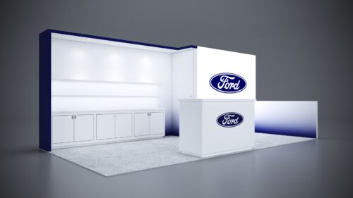 10x20 Trade Show Exhibit designed for interactive brand experiences.