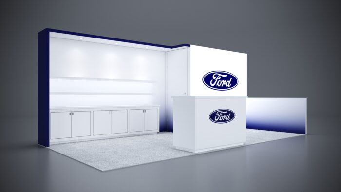 10x20 Trade Show Exhibit designed for interactive brand experiences.