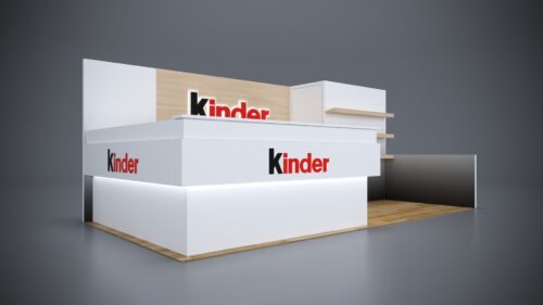 10x20 Trade Show Exhibit with collapsible frames for easy transport.