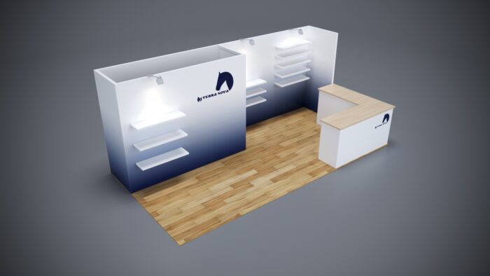 10x20 Trade Show Exhibit with a professional, polished appearance.