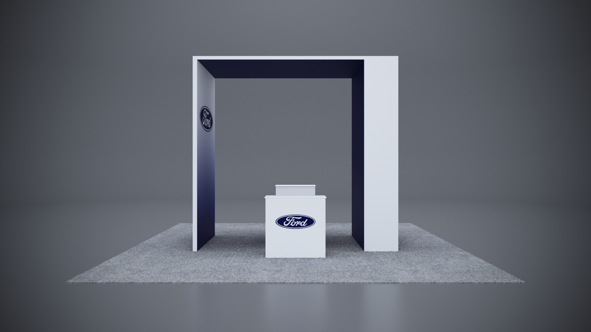 20x20 Trade Show Exhibit with a spacious, open-concept design.