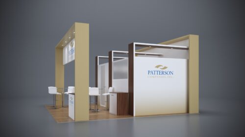 20x20 Trade Show Exhibit with high-resolution printed graphics.