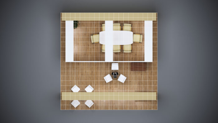 20x20 Trade Show Exhibit with integrated product demonstration areas.