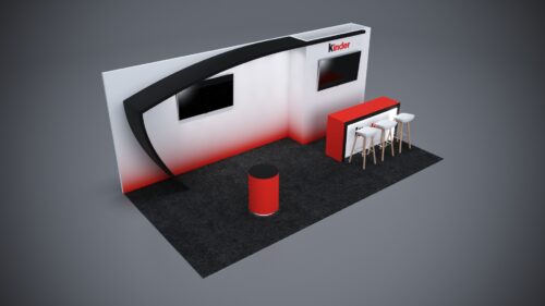 10x20 Trade Show Exhibit designed for high-traffic trade show areas.