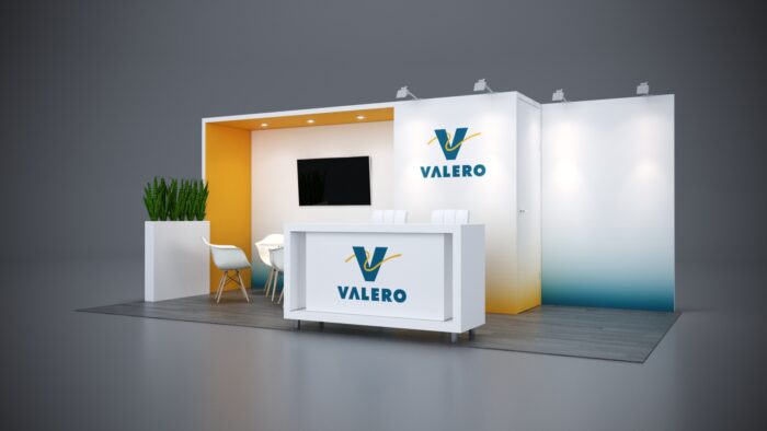 10x20 Trade Show Exhibit featuring smart, storage-friendly designs.