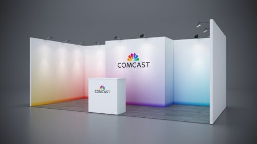 10x20 Trade Show Exhibit featuring customizable display zones.