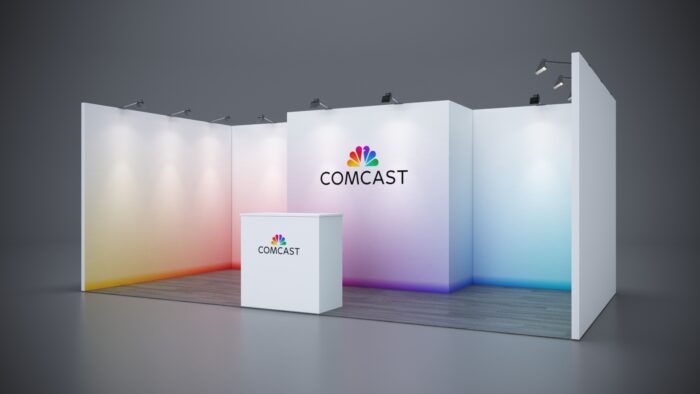 10x20 Trade Show Exhibit featuring customizable display zones.