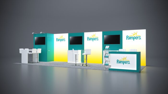 10x30 Trade Show Exhibit featuring an open layout with modular design options.