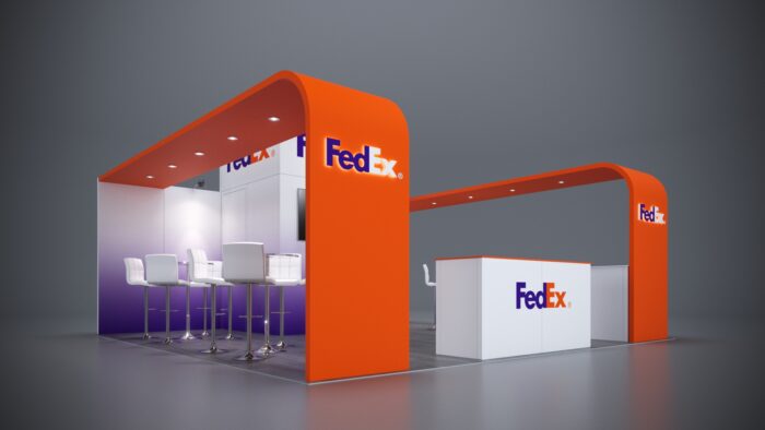 20x20 Trade Show Exhibit with an open, inviting layout for engagement.