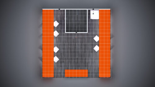 20x20 Trade Show Exhibit with a sophisticated, high-end presentation.