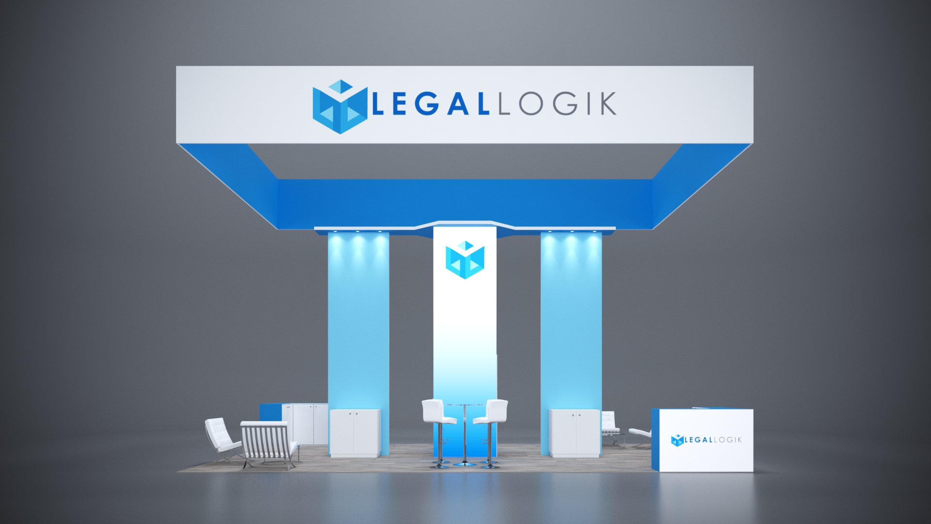 0x30 Trade Show Exhibit with customizable elements to match brand identity.