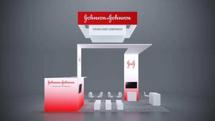 20x30 Trade Show Exhibit with high-impact, backlit graphics and product showcases.