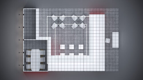 20x30 Trade Show Exhibit with sleek LED lighting and customizable graphics.