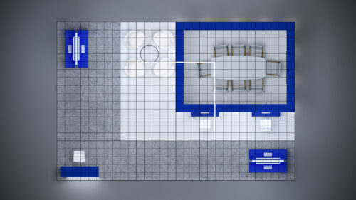 20x30 Trade Show Exhibit with an open-concept layout and eye-catching visuals.