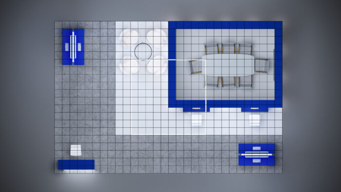 20x30 Trade Show Exhibit with an open-concept layout and eye-catching visuals.