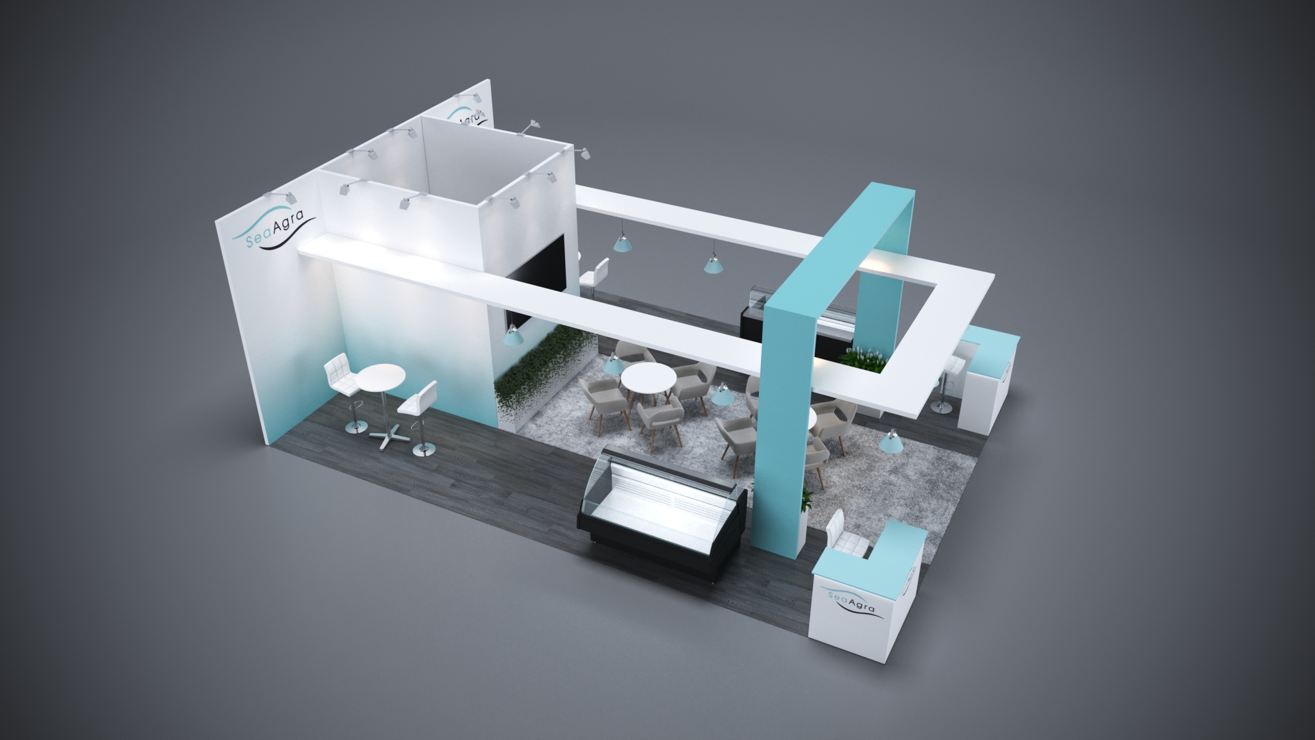 20x30 Trade Show Exhibit with a modern, immersive design experience.