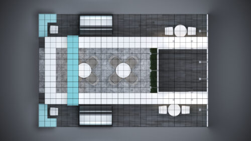 20x30 Trade Show Exhibit with high-end finishes and premium materials.