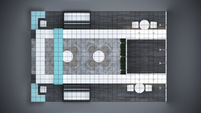 20x30 Trade Show Exhibit with high-end finishes and premium materials.