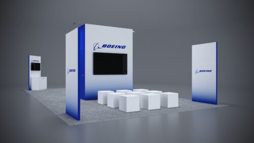 20x40 Trade Show Exhibit with large-format visuals and flexible display options.