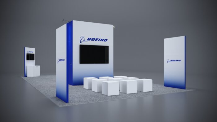 20x40 Trade Show Exhibit with large-format visuals and flexible display options.