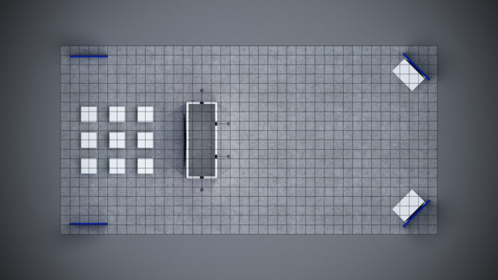 20x40 Trade Show Exhibit featuring a sleek, open layout with dynamic branding.