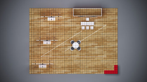 30x40 modular trade show exhibit with customizable design, LED lighting, and spacious display areas.