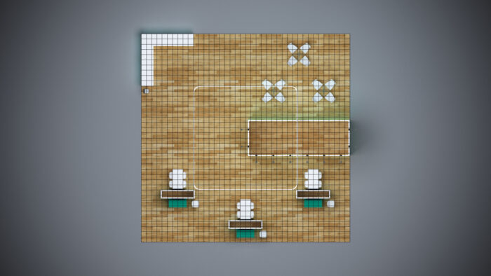 40x40 custom exhibit with spacious design, interactive displays, and premium branding.