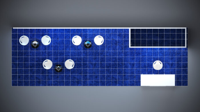 10x30 modular trade show exhibits with flexible configurations and dynamic lighting.