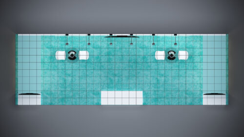 10x30 trade show exhibit with customizable graphics and space for interactive displays.