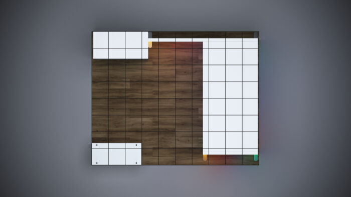 10x8 trade show exhibit with modern branding solutions and space-efficient layout.