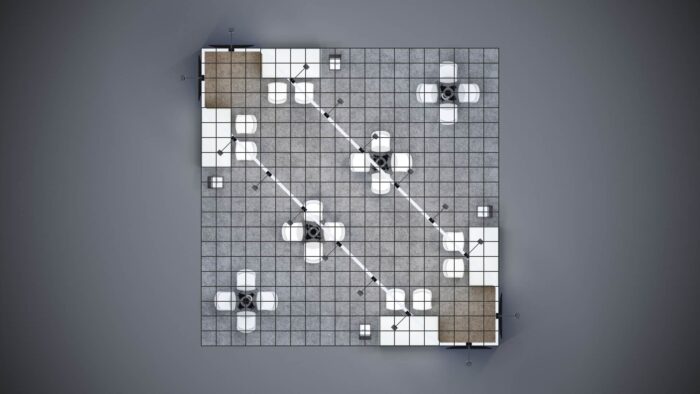 20x20 custom trade show exhibit with high-quality materials, product demos, and interactive features.